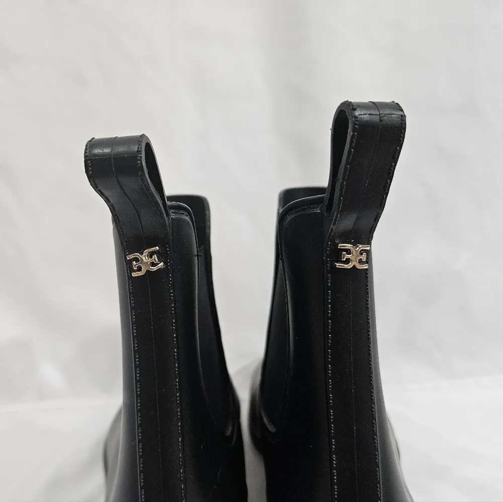 Sam Edelman Tinsley Black Ankle Rain Boot Womens Size 9